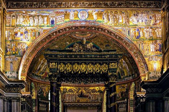 5th century mosaics, triumphal arch of Santa Maria Maggiore, Rome