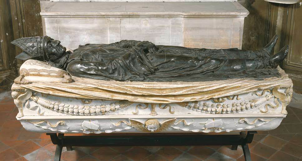 Bronze effigy of Pietro Foscari by Il Vecchietta, Santa Maria del Popolo, Rome