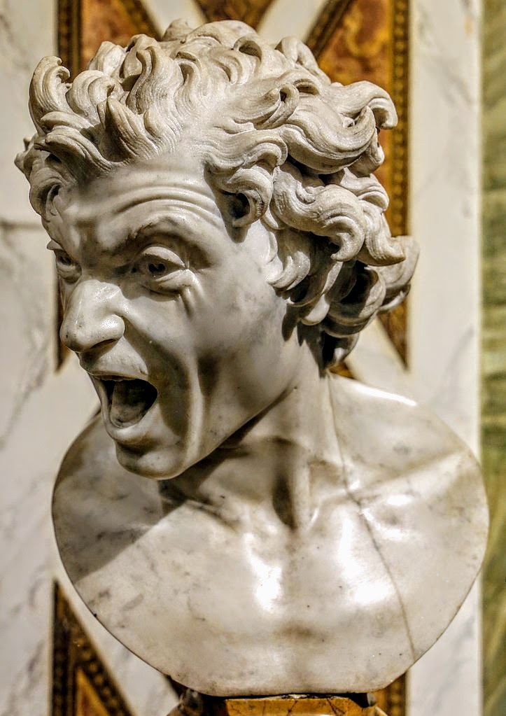 The Damned Soul by Gian Lorenzo Bernini, Palazzo di Spagna, Rome