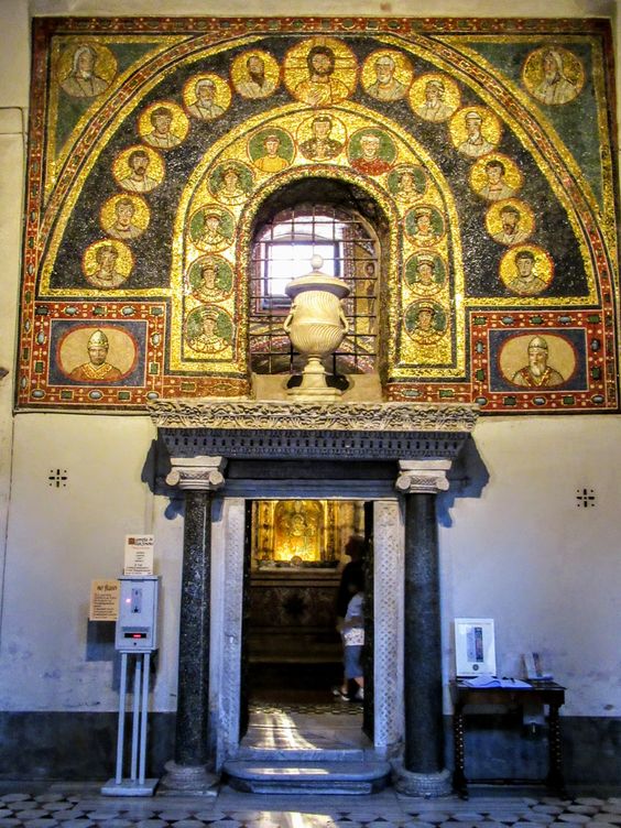 Entrance to the Chapel of San Zenone, church of Santa Prassede, Rome