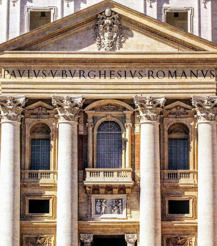 Facade of St Peter's Basilica, Rome