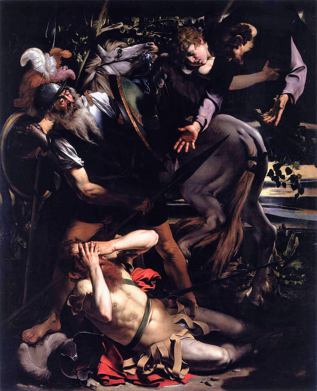 First version of the Conversion of St Paul by Caravaggio, Palazzo Odescalchi, Rome