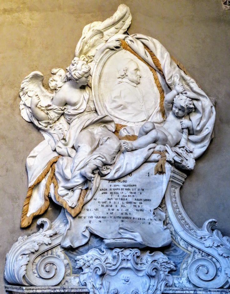 Funerary Monument to Alessandro Borgia (1767) by Tommaso Righi, Lateran Baptistery, Rome