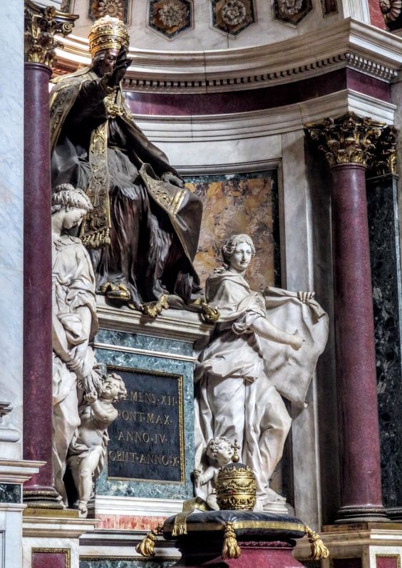 Funerary monument to Pope Clement XII (r. 1730-40), church of San Giovanni in Laterano, Rome