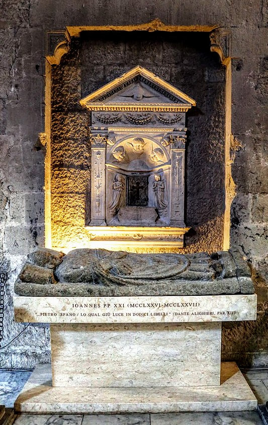 Funerary monument to Pope John XXI (r.1276-77), Cathedral of Viterbo, Lazio
