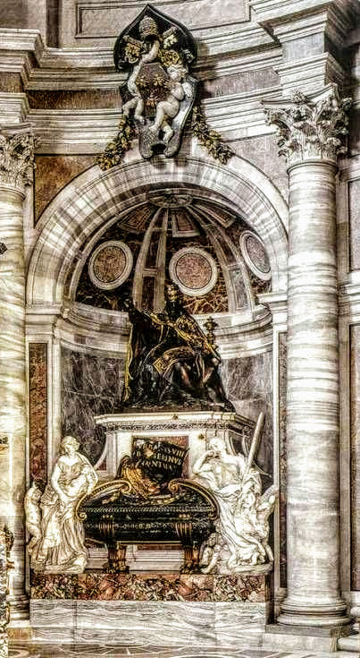 Funerary monument to Pope Urban VIII, St Peter's Basilica, Rome