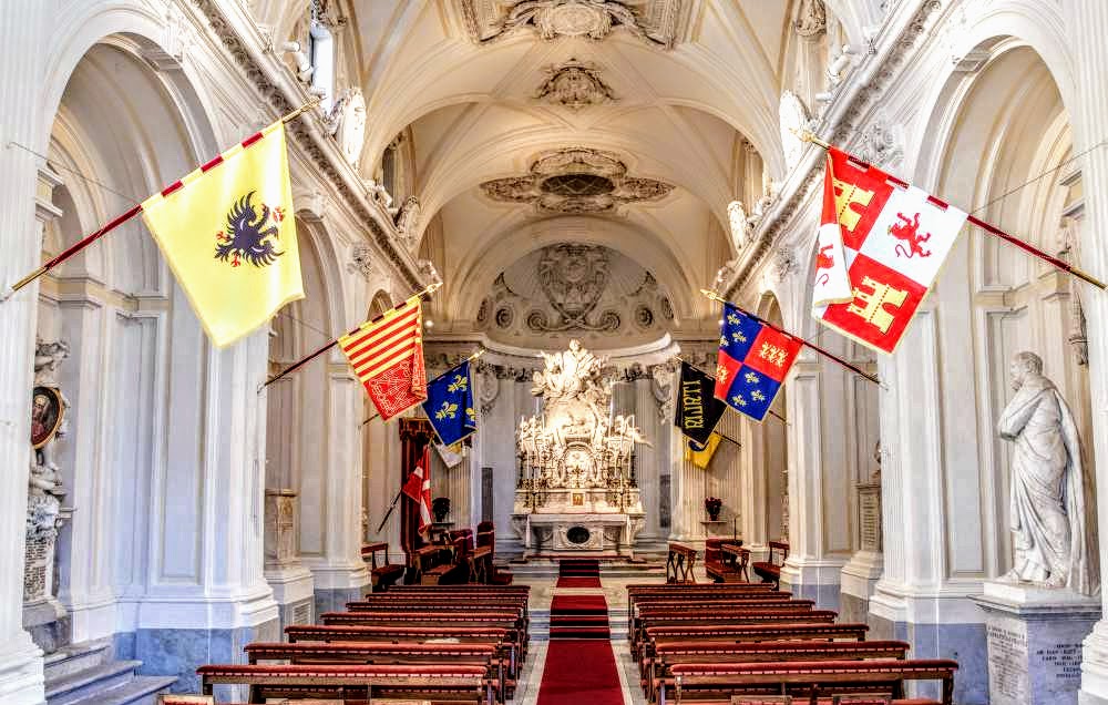 Interior of Santa Maria del Priorato, Church of the Knights of Malta, Rome