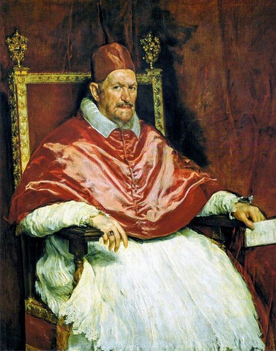 Portrait of Pope Innocent X (r. 1644-55) by Diego Velázquez, Galleria Doria Pamphilj, Rome