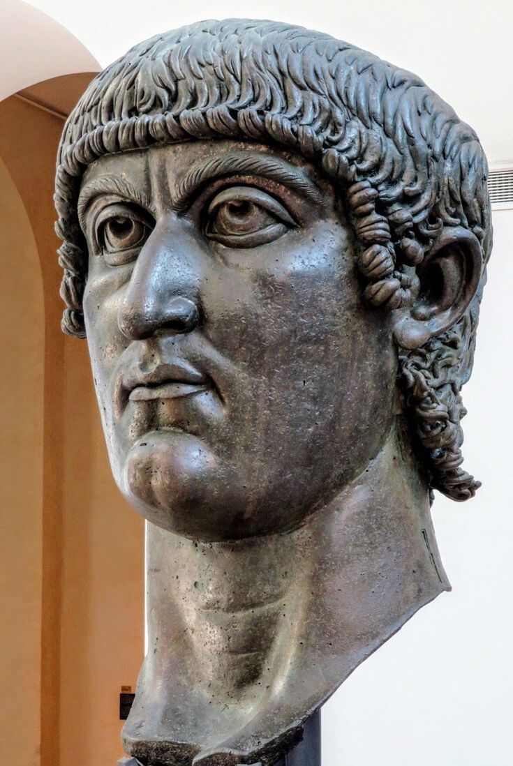 Bronze head of Emperor Constantine the Great, Capitoline Museums, Rome