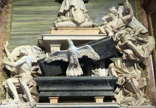 Funerary monument to Cardinal Lorenzo Imperiali, church of Sant' Agostino, Rome