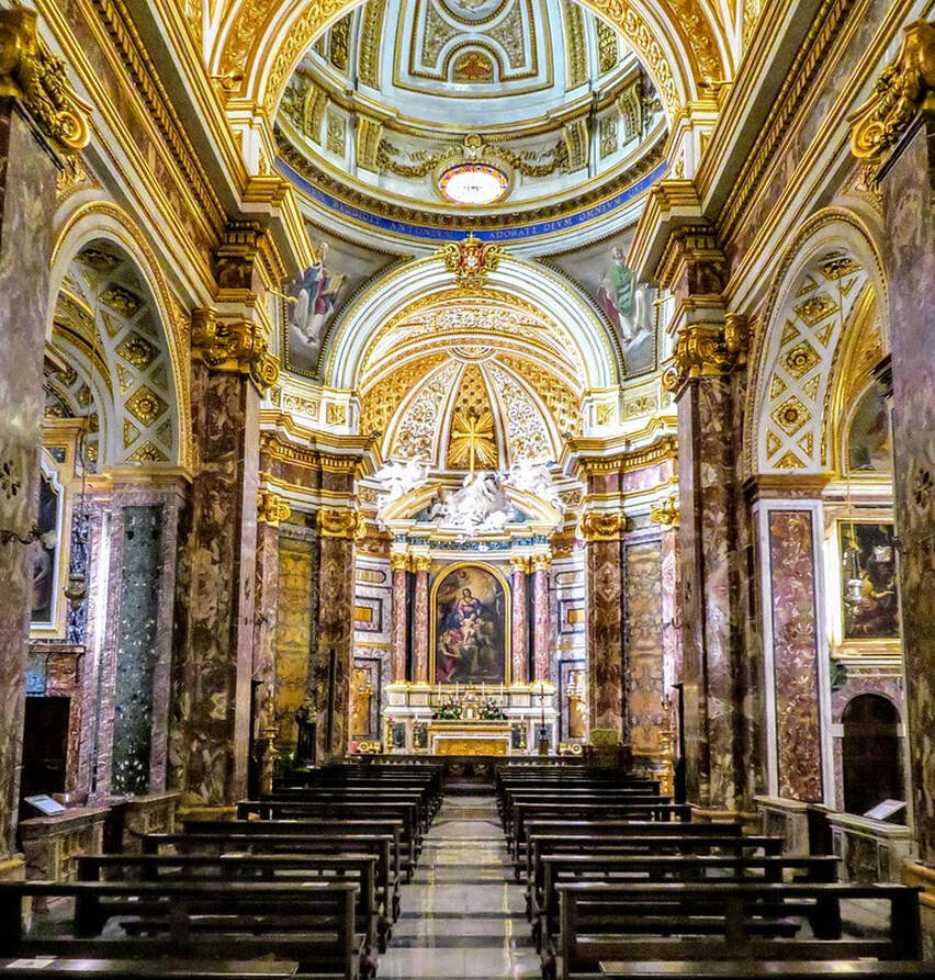 Nave, church of Sant' Antonio dei Portoghesi, Rome