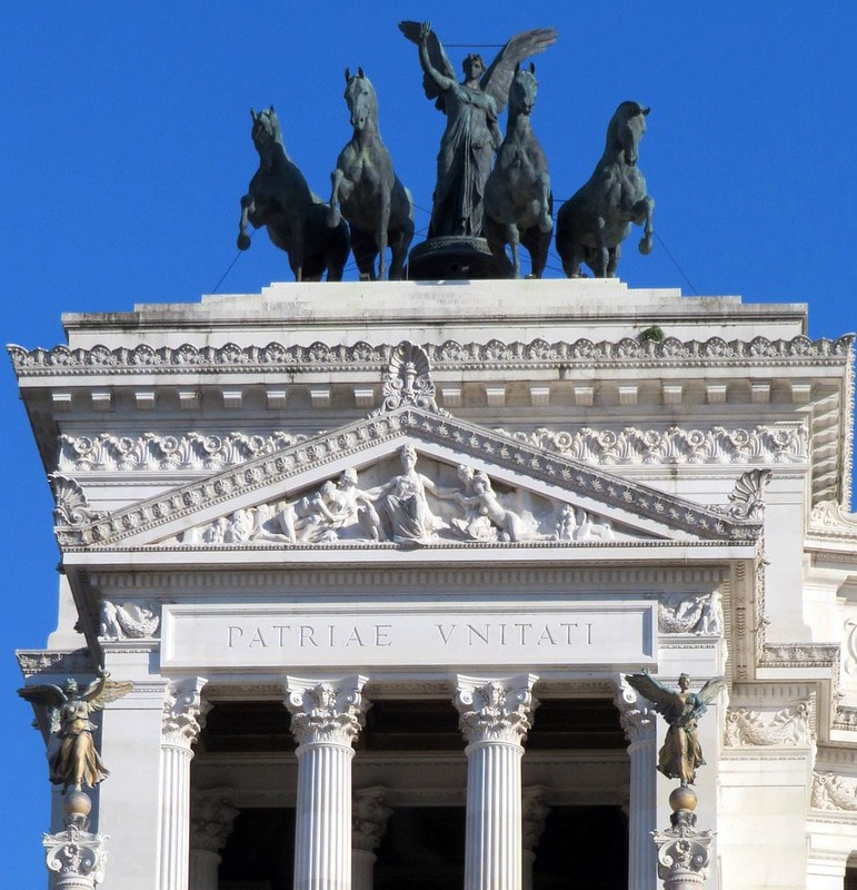 Quadriga dell'Unità by Carlo Fontana, the Vittoriano, Rome