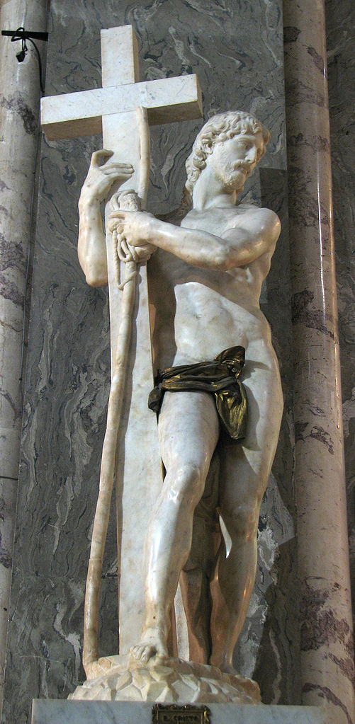 Christ the Redeemer by Michelangelo, church of Santa Maria sopra Minerva, Rome