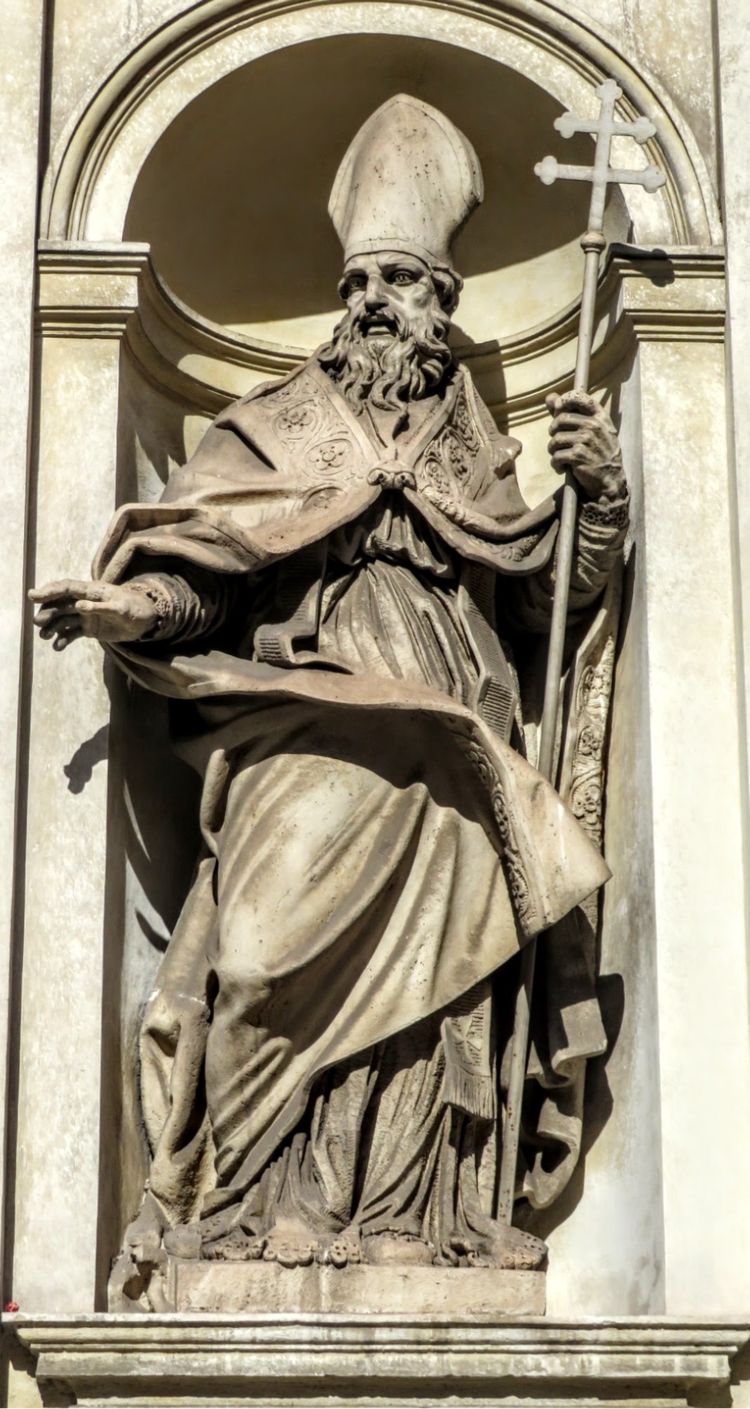 St Claudius by Guglielmo-Antonio Grandjacquet, church of Ss Claudio e Andrea dei Borgognoni, Rome