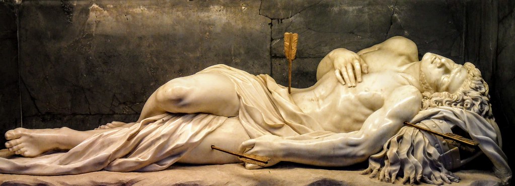 St Sebastian by Giuseppe Giorgetti, San Sebastiano fuori le Mura, Rome