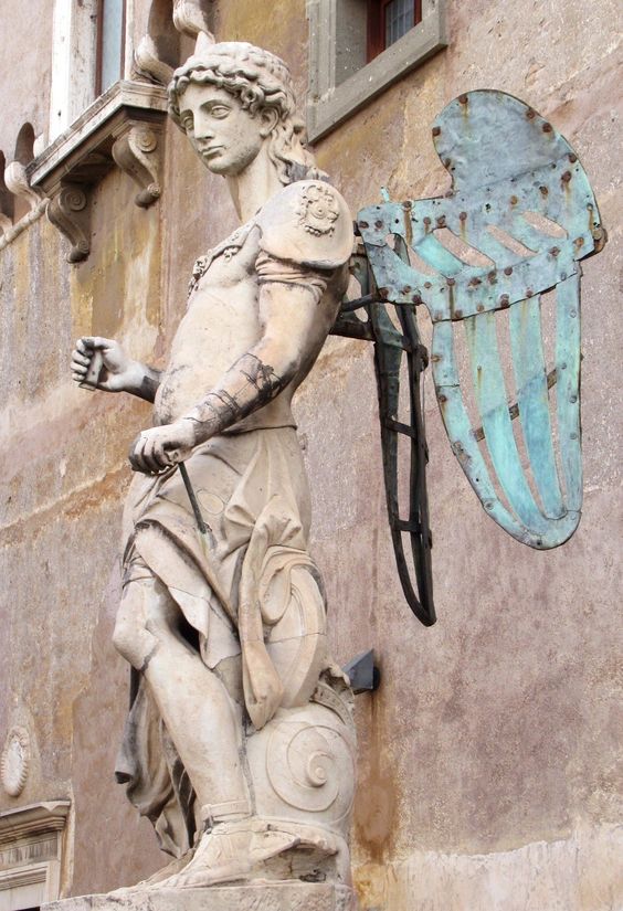 Statue of Archangel Michael by Raffaelle da Montelupo, Castel Sant' Angelo, Rome