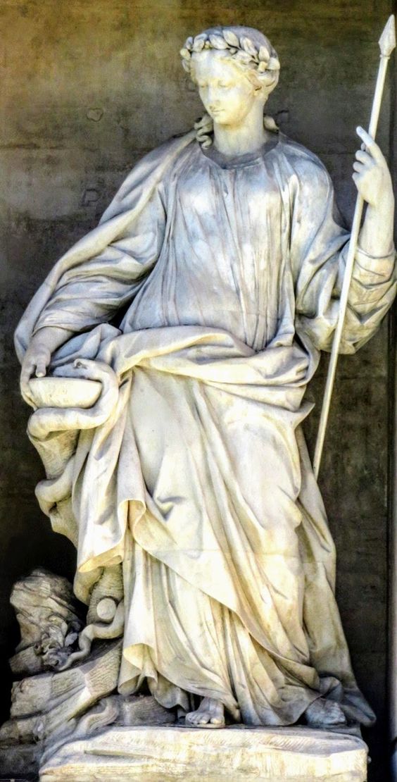 Statue of 'Health' by Filippo della Valle, Trevi Fountain, Rome