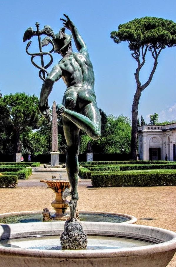 Statue of Mercury, Garden of Villa Medici, Rome
