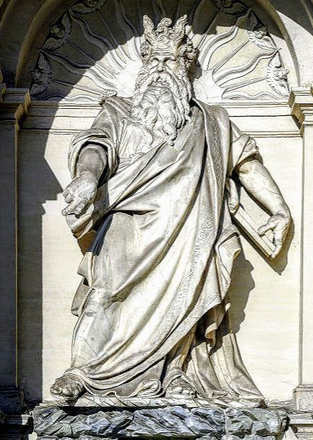 Statue of Moses by Leonardo Sormani and Prospero Antichi, Fountain of Moses, Rome