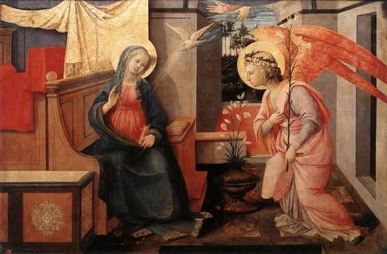 The Annunciation (1445-50) by Fra Filipp Lippi, Galleria Doria Pamphilj, Rome