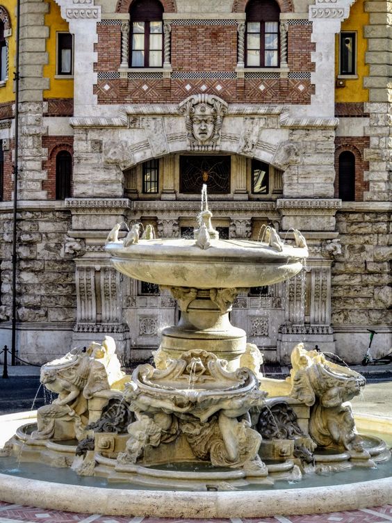 The Fountain of the Frogs (Fontana delle Rane), Piazza Mincio, Quartiere Coppede, Rome