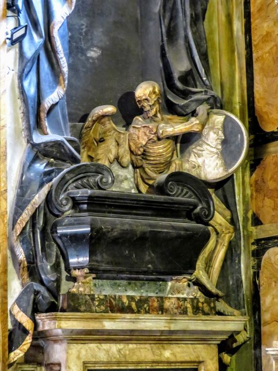17th century funerary monument to Cardinal Stefano Durazzo in the church of Santa Maria in Monterone, Rome