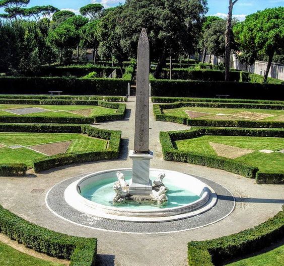 19th century copy of the 'Mediceo' Obelisk, Villa Medici, Rome