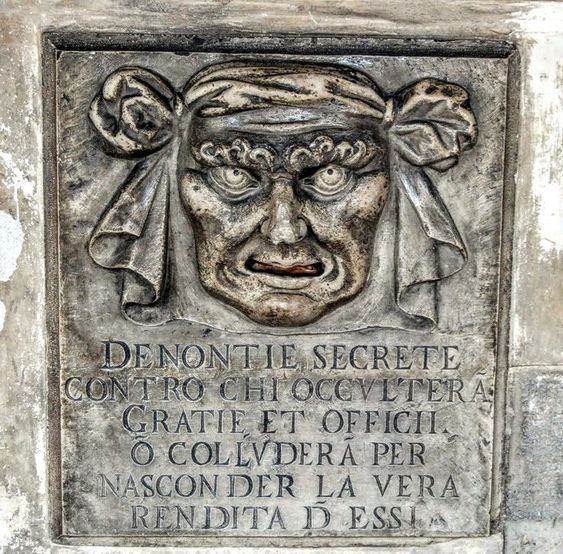 Bocca di leone, or Lion's Mouth, Palazzo Ducale, Venice