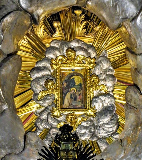 A copy of the miraculous icon of the Nativity which was destroyed by fire, church of Santa Maria della Vittoria, Rome
