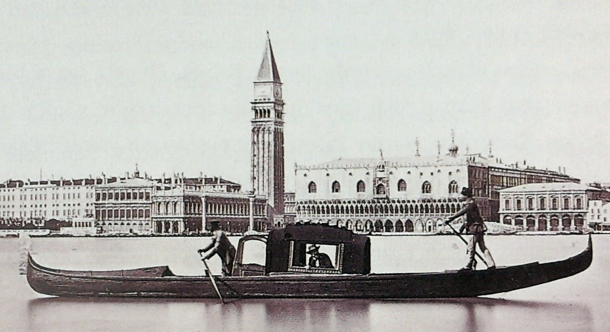 A gondola in Venice, photograph by Carlo Naya