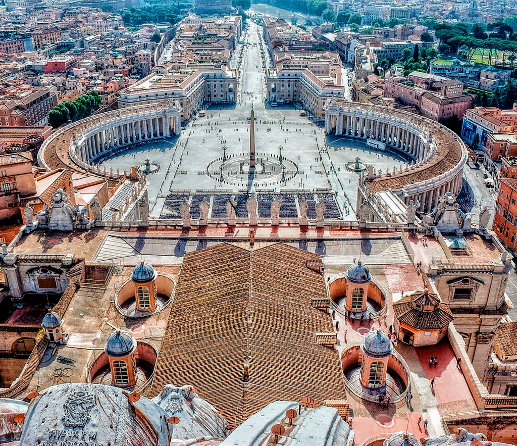 View-from-the dome-of-St-Peters-Basilica, Rome