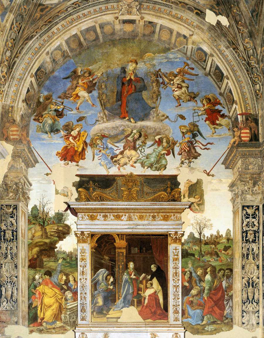 Altar wall, Carafa Chapel, Santa Maria sopra Minerva, Rome