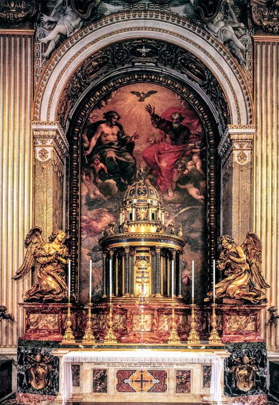 Altarpiece, Chapel of the Blessed Sacrament, St Peter's Basilica, Rome