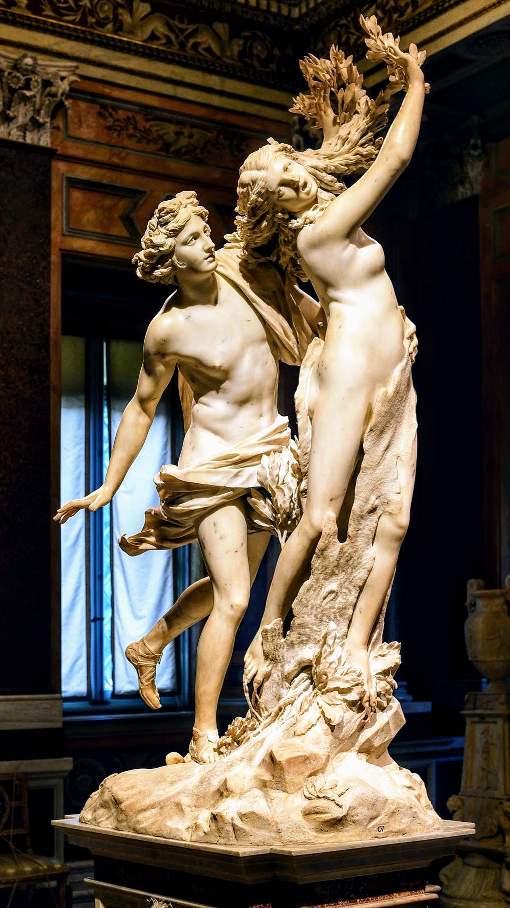 Apollo and Daphne by Gian Lorenzo Bernini, Borghese Gallery, Rome