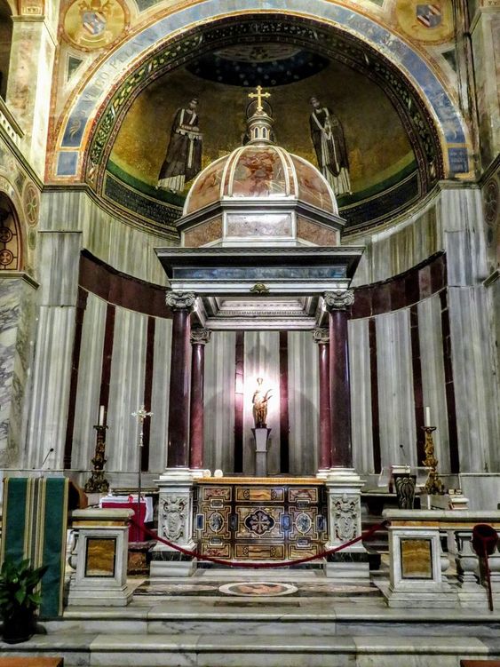 Apse, church of Sant' Agnese fuori le Mura, Rome