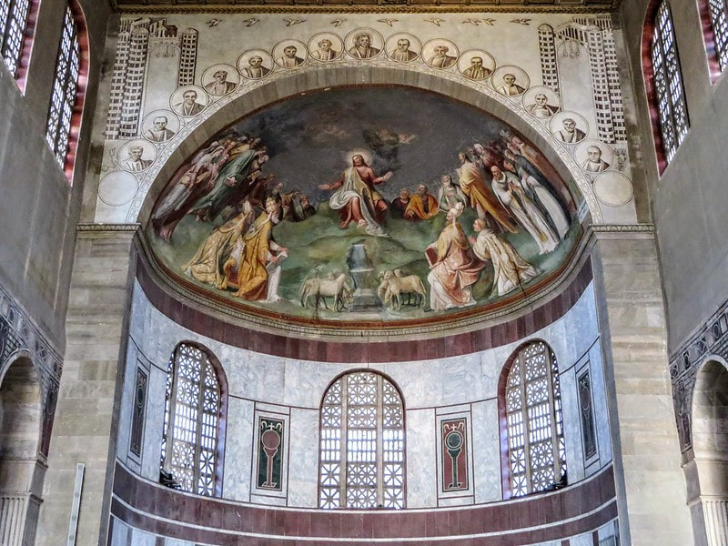 Apse fresco, church of Santa Sabina, Rome