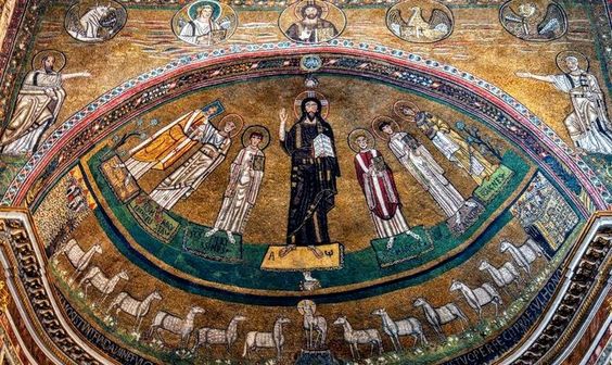 Apse mosaic, church of San Marco, Rome