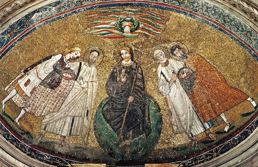 Apse Mosaic, church of San Teodoro, Rome