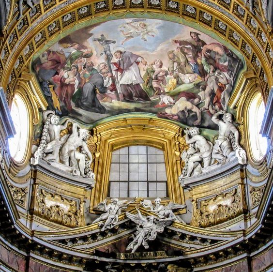 Apse fresco, church of San Carlo al Corso, Rome