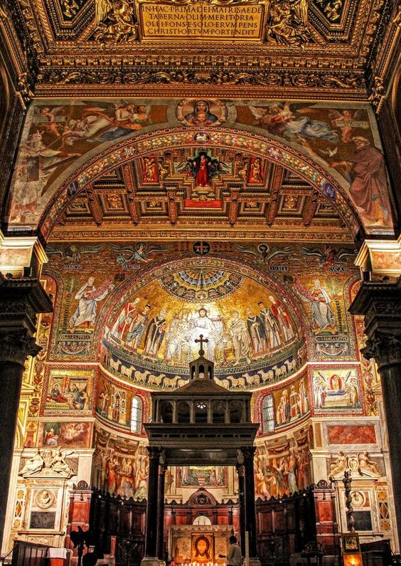 Apse of the church of Santa Maria in Trastevere, Rome
