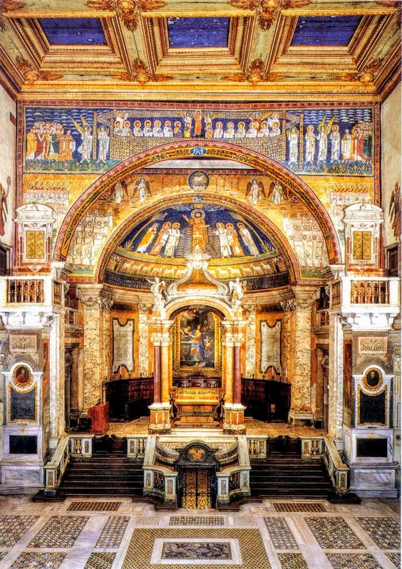 Apse of the church of Santa Prassede, Rome 