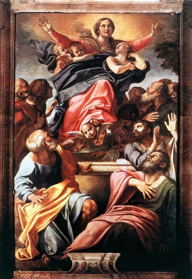 Assumption of the Virgin Mary by Annibale Carracci, Cerasi Chapel, Santa Maria del Popolo, Rome