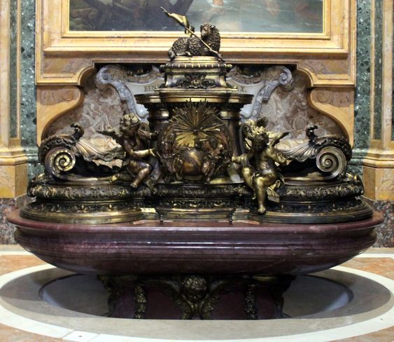 Font, Chapel of the Baptistery, St Peter's Basilica, RomePicture