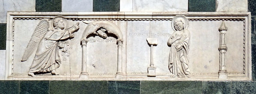 Bas-relief of the Annunciation, Duomo, Florence 