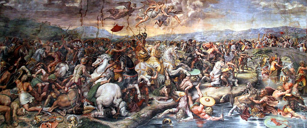 Battle of the Milvian Bridge, Sala di Costantino, Vatican Museums, Rome