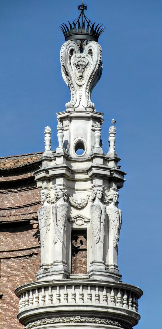 Bell-tower of the church of Sant' Andrea delle Fratte, Rome