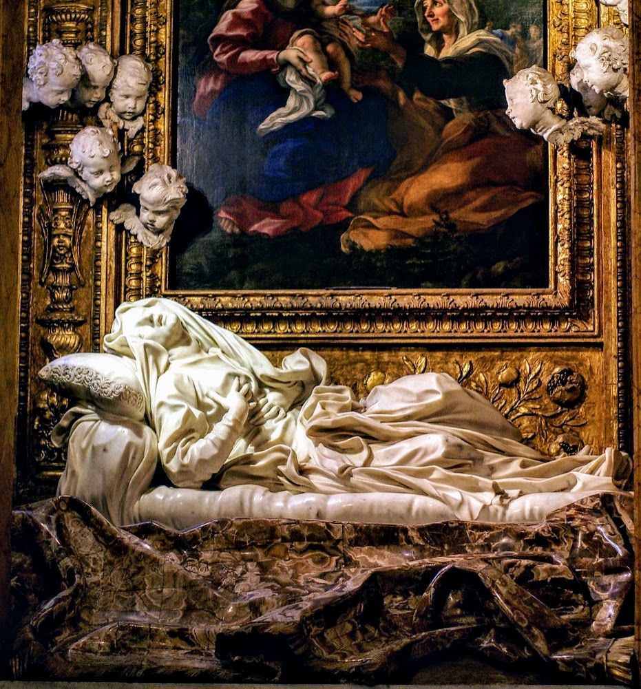 Blessed Ludovica Albertoni by Bernini, San Francesco a Ripa, Rome