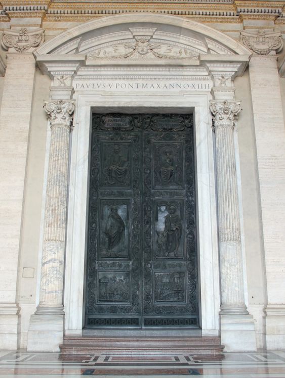Bronze Door by Filarete, St Peter's Basilica, Rome