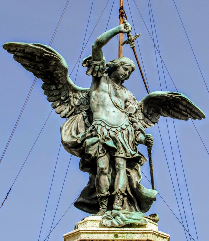 St Michael the Archangel by Peter Anton von Verschaffelt, Castel Sant' Angelo, Rome