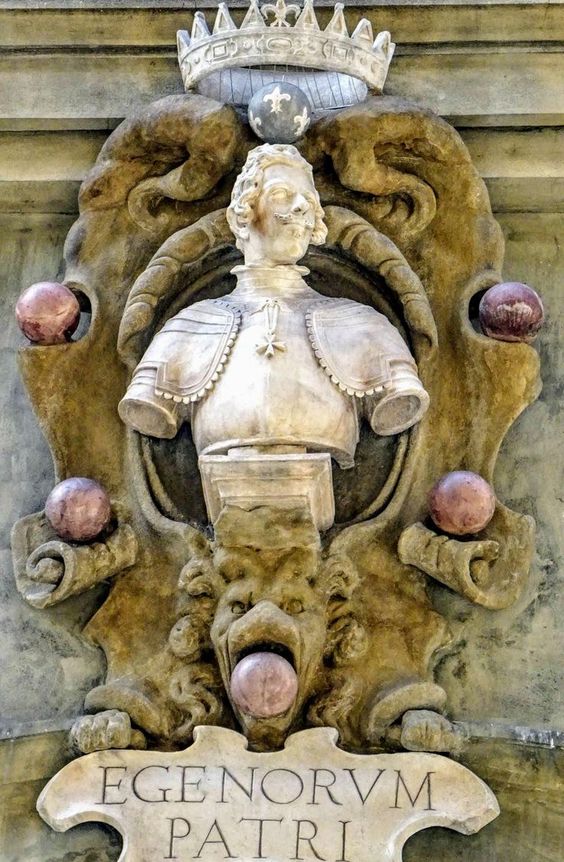 Bust of Cosimo II de' Medici by Chiarissmo Fancelli, Loggia del Grano, Florence